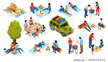 Isometric Barbecue Set 100610135