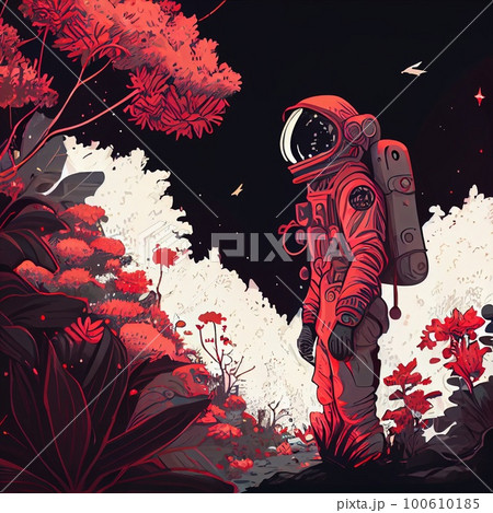 An astronaut on an alien planet. A high-tech astronaut from the future. Generative AI Art. An astronaut on an alien planet. A high-tech astronaut from the future. Generative AI Art. 100610185