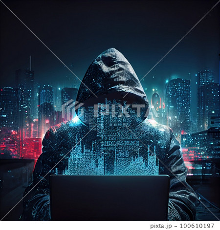 Futuristic Hacker Den with Computers and Gadgets Stock Illustration -  Illustration of artificial, cybersecurity: 281330644