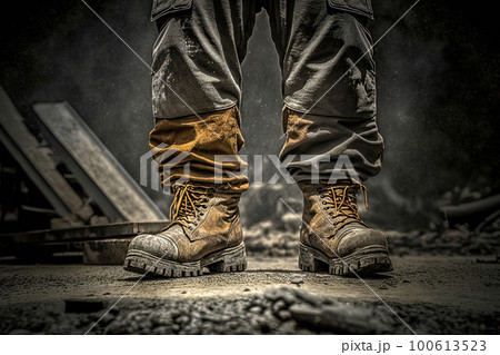 Construction site safety clearance boots