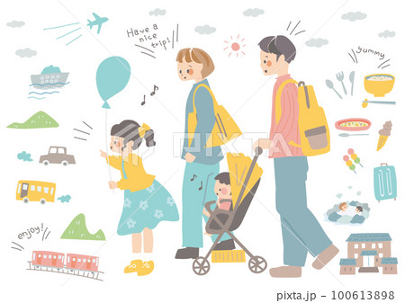 旅行のイラスト(カラー) 100613898