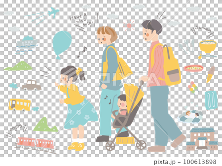 旅行のイラスト(カラー) 100613898