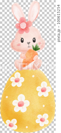 cute sweet kawaii happy innocence baby bunny rabbit watercolour cartoon kid animal spring Easter egg cute sweet kawaii happy innocence baby bunny rabbit watercolour cartoon kid animal spring Easter egg 100615254