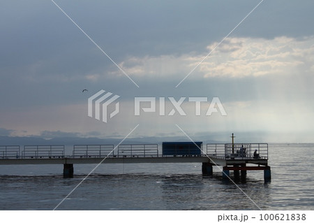 浅虫温泉の桟橋 100621838