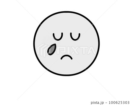 挿絵悲しい絵文字sad emoji 100625303