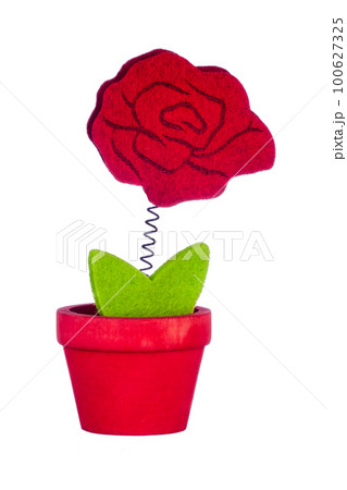 Vase with flowers 100627325