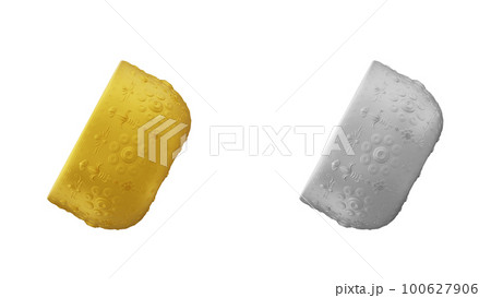 element of gold and silver bowl from image traced 3d. songkran festival thailand travel. 100627906