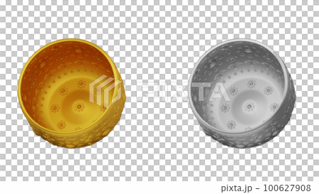 element of gold and silver bowl from image traced 3d. songkran festival thailand travel. element of gold and silver bowl from image traced 3d. songkran festival thailand travel. 100627908