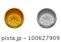 element of gold and silver bowl from image traced 3d. songkran festival thailand travel. 100627909