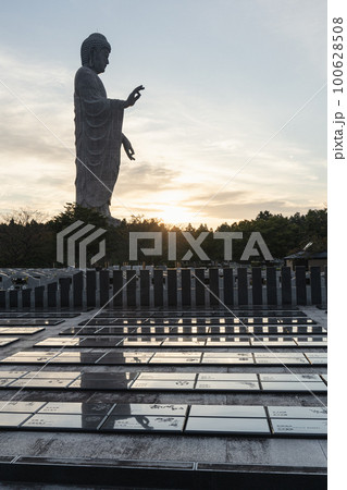 牛久大仏と朝日 牛久大仏と朝日 100628508