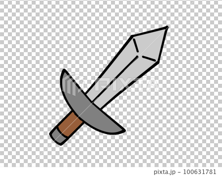 fantasy sword illustration material 100631781