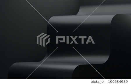 Fashion product background and stand black podium display with blank backdrops. Fashion product background and stand black podium display with blank backdrops. 100634689