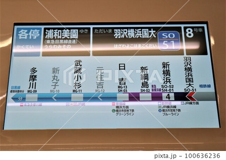 相鉄新横浜線・東急新横浜線　車内表示 100636236