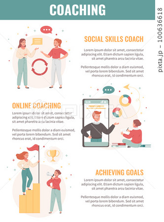 Coaching Flat Cartoon 100636618
