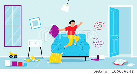 Child Autism Hyperactivity Composition Child Autism Hyperactivity Composition 100636642