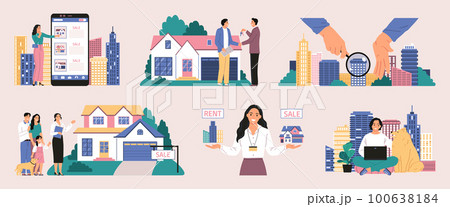 Real Estate Compositions Set 100638184