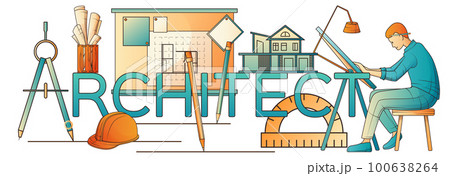 Architect Flat Composition 100638264