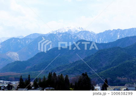 積雪の北アルプス 4月の信濃大町 麗しき北アルプス 春の北アルプス 積雪の北アルプス 4月の信濃大町 麗しき北アルプス 春の北アルプス 100638299