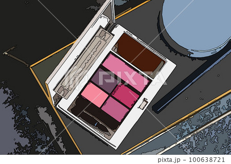 アイシャドウ　アニメ調　シティポップ調 100638721