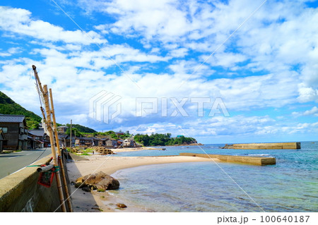 京都 丹後半島 秋の袖志浜 京都 丹後半島 秋の袖志浜 100640187