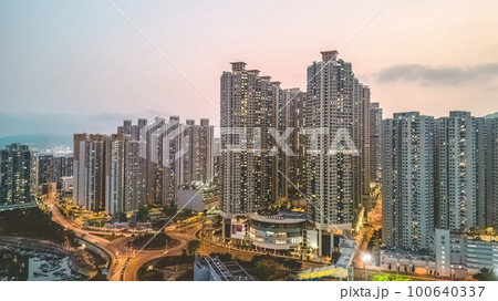 the Twilight of TKO district at Hong Kong March 18 2023 the Twilight of TKO district at Hong Kong March 18 2023 100640337