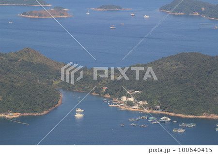 the landscape of Inner Port Shelter, hong kong 1 Dec 2013 100640415