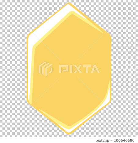 帶高光的黃色水晶框A 帶高光的黃色水晶框A 100640690