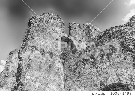 Ruins of an old castle in south of Italy Ruins of an old castle in south of Italy 100641495