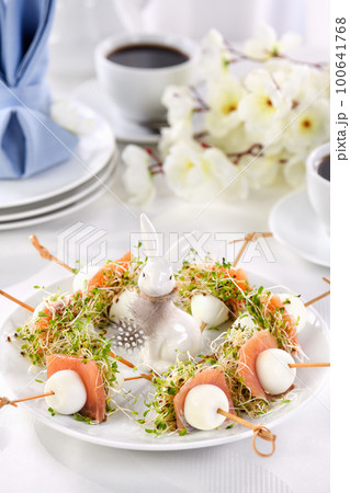 Easter table appetizer Easter table appetizer 100641768