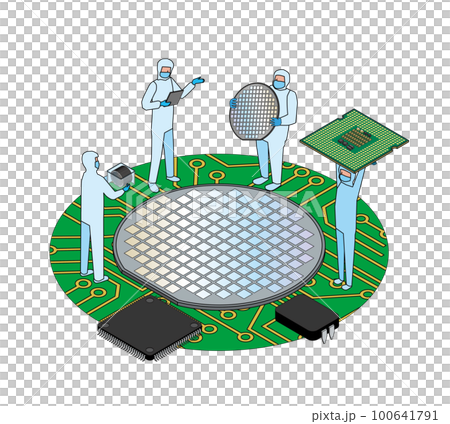 people working in the semiconductor industry 100641791