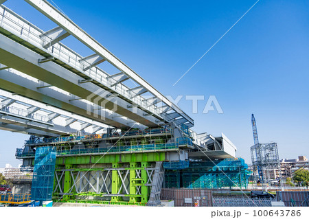 新名神淀川橋梁工事 100643786