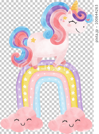 cute fancy magical purple baby unicorn children cartoon kid watercolour hand painting illustration cute fancy magical purple baby unicorn children cartoon kid watercolour hand painting illustration 100644263