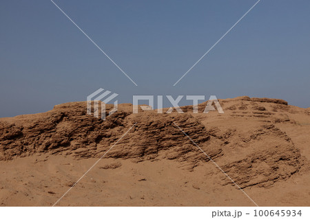 Geological process of sandstone destruction, erosion. Geological process of sandstone destruction, erosion. 100645934