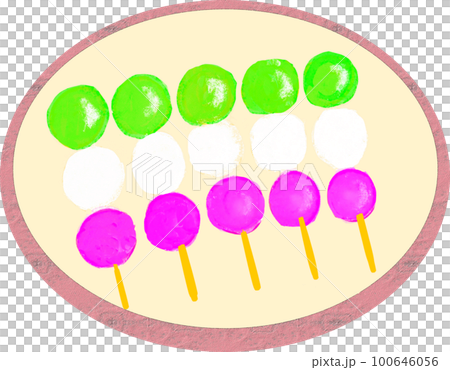 Illustration of Hanami Dango 100646056