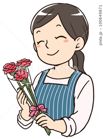 母の日のお母さん 100649871