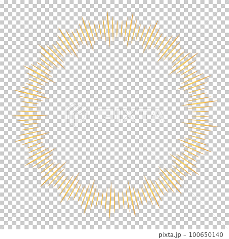 Gold style concentration line frame material Gold style concentration line frame material 100650140