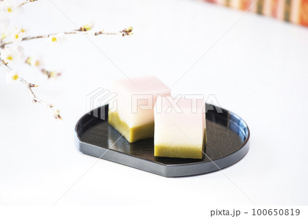 ういろう　和菓子　蒸し菓子　外郎　イメージ素材 100650819