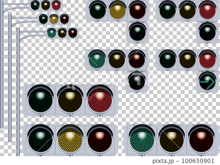 LED信号機の点灯パターンのセット LED信号機の点灯パターンのセット 100650901
