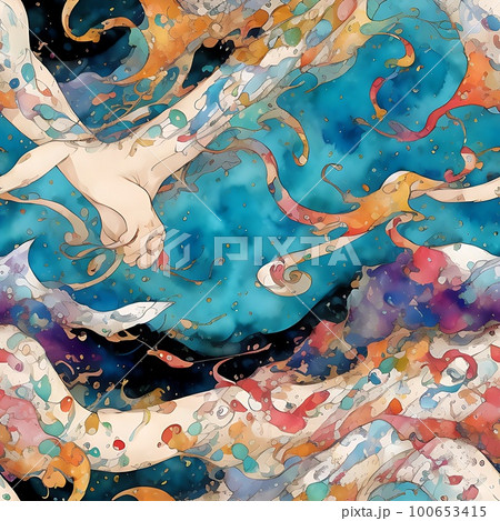 Watercolor Camouflage Seamless Pattern sport Watercolor Camouflage Seamless Pattern sport 100653415