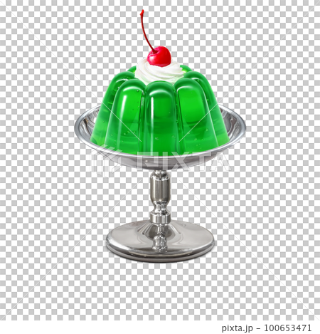 レトロなゼリーのイラスト 100653471