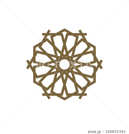 Elegant Golden Ornament Pattern Mandala Gold Luxury Vector 100655391