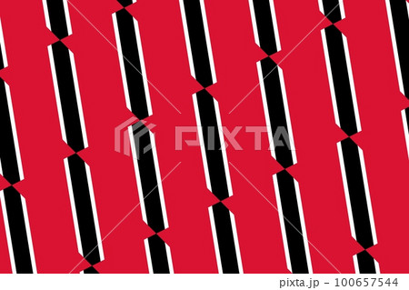 Geometric pattern in the colors of the national flag of Trinidad and Tobago. The colors of Trinidad and Tobago. Geometric pattern in the colors of the national flag of Trinidad and Tobago. The colors of Trinidad and Tobago. 100657544
