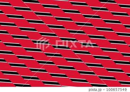 Geometric pattern in the colors of the national flag of Trinidad and Tobago. The colors of Trinidad and Tobago. Geometric pattern in the colors of the national flag of Trinidad and Tobago. The colors of Trinidad and Tobago. 100657549