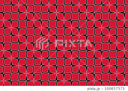 Geometric pattern in the colors of the national flag of Trinidad and Tobago. The colors of Trinidad and Tobago. 100657573