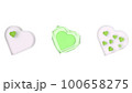 アクスタ風クリアハート（ライトグリーン） 100658275