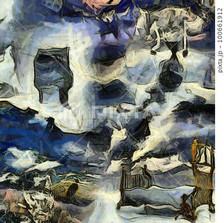 Dreams. Complex abstract paintingのイラスト素材 [100661912] - PIXTA