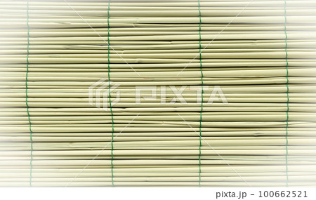 お盆で敷く真菰　まこも　お盆　ゴザ　背景素材 100662521