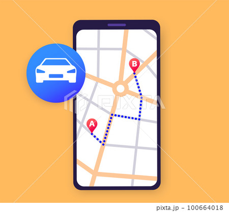 GPS navigation in smartphone 100664018
