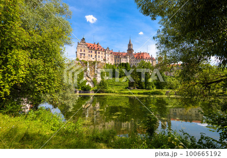 Sigmaringen Castle by Danube River, Baden-Wurttemberg, Germany 100665192
