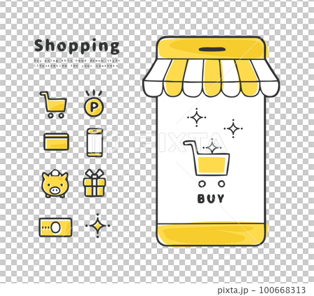 スマホで買い物　ポイントサービス 100668313